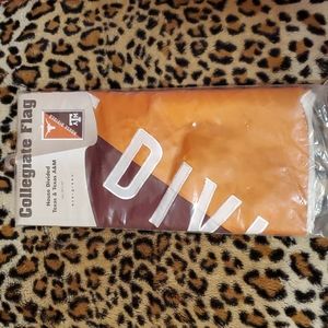 NWT Collegiate Flag "House Divided" Texas A & M & Texas Longhorns 28" x 44"